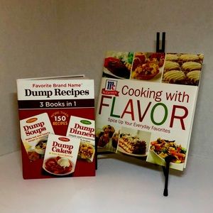 Bundle 3 books in 1 Dump Recipe Soups Dinners Cakes & McCormick Cooking Flavor